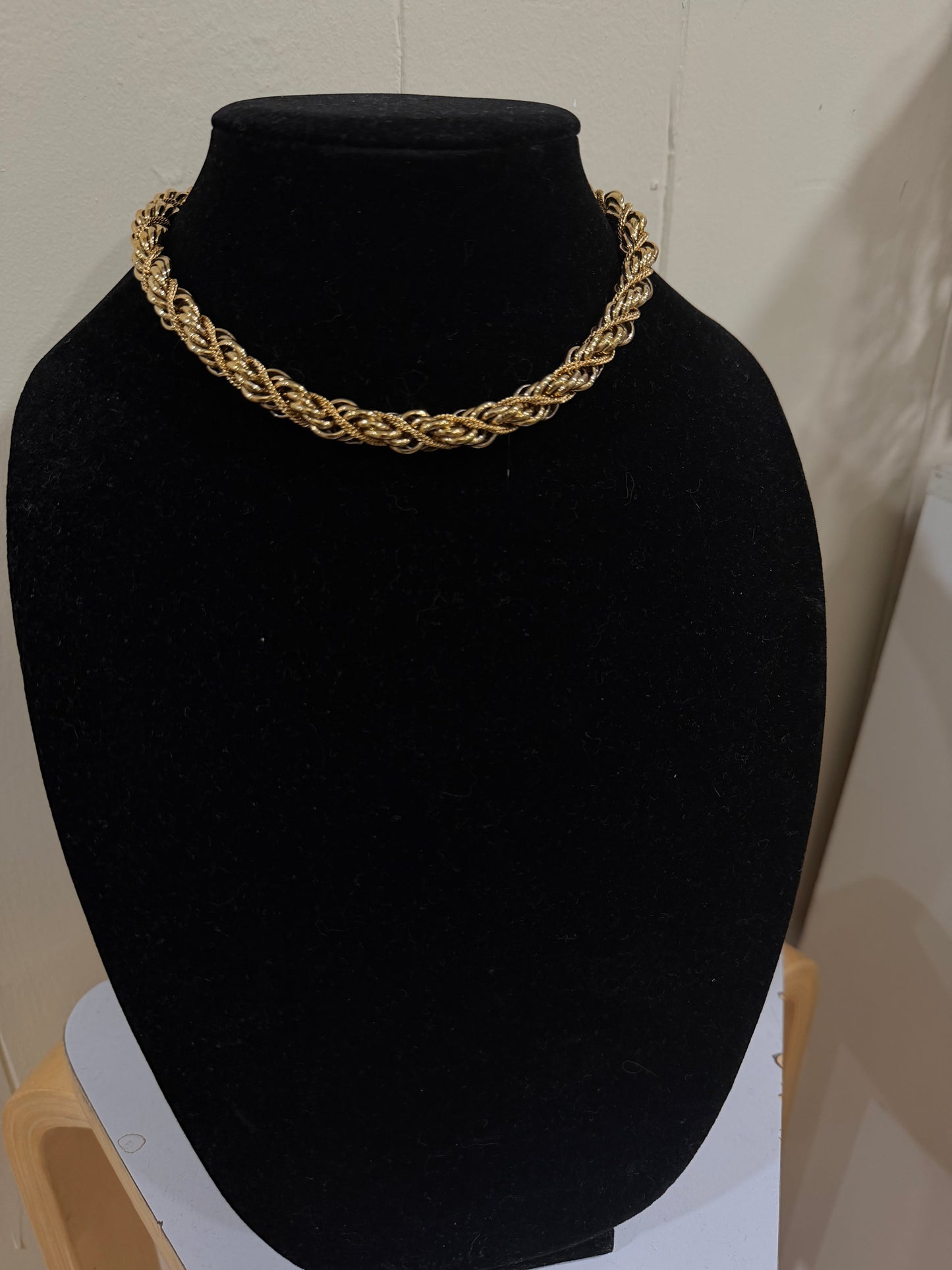 MONET GOLD TWISTED ROPE NECKLACE