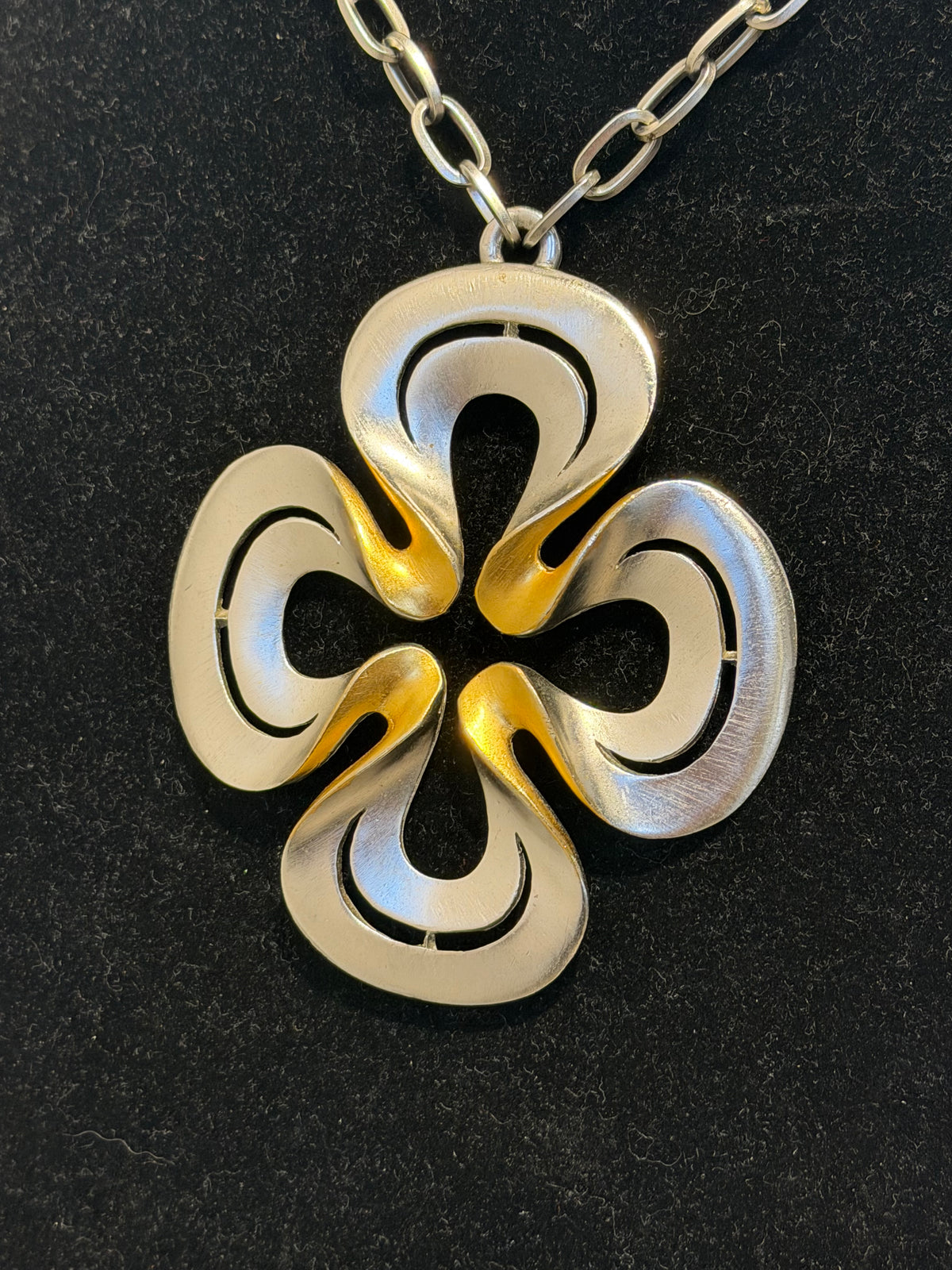TRIFARI MIXED METAL GEOMETRIC NECKLACE