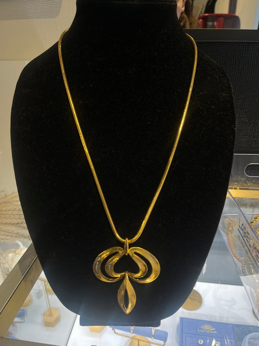 TRIFARI ABSTRACT PENDANT NECKLACE