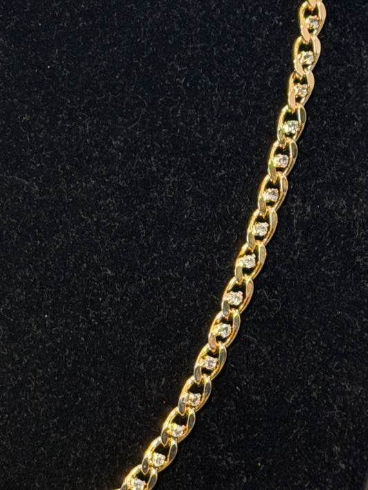 GIVENCHY RHINESTONE CHAIN NECKLACE