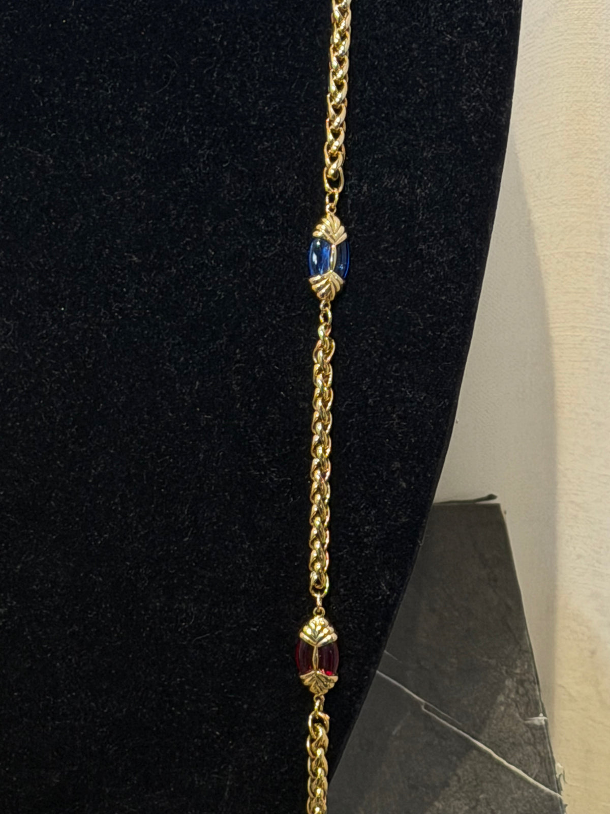 FAUX GRIPOIX CHAIN NECKLAVE