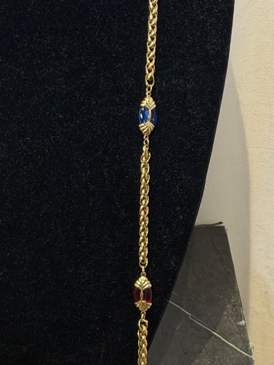 FAUX GRIPOIX CHAIN NECKLAVE