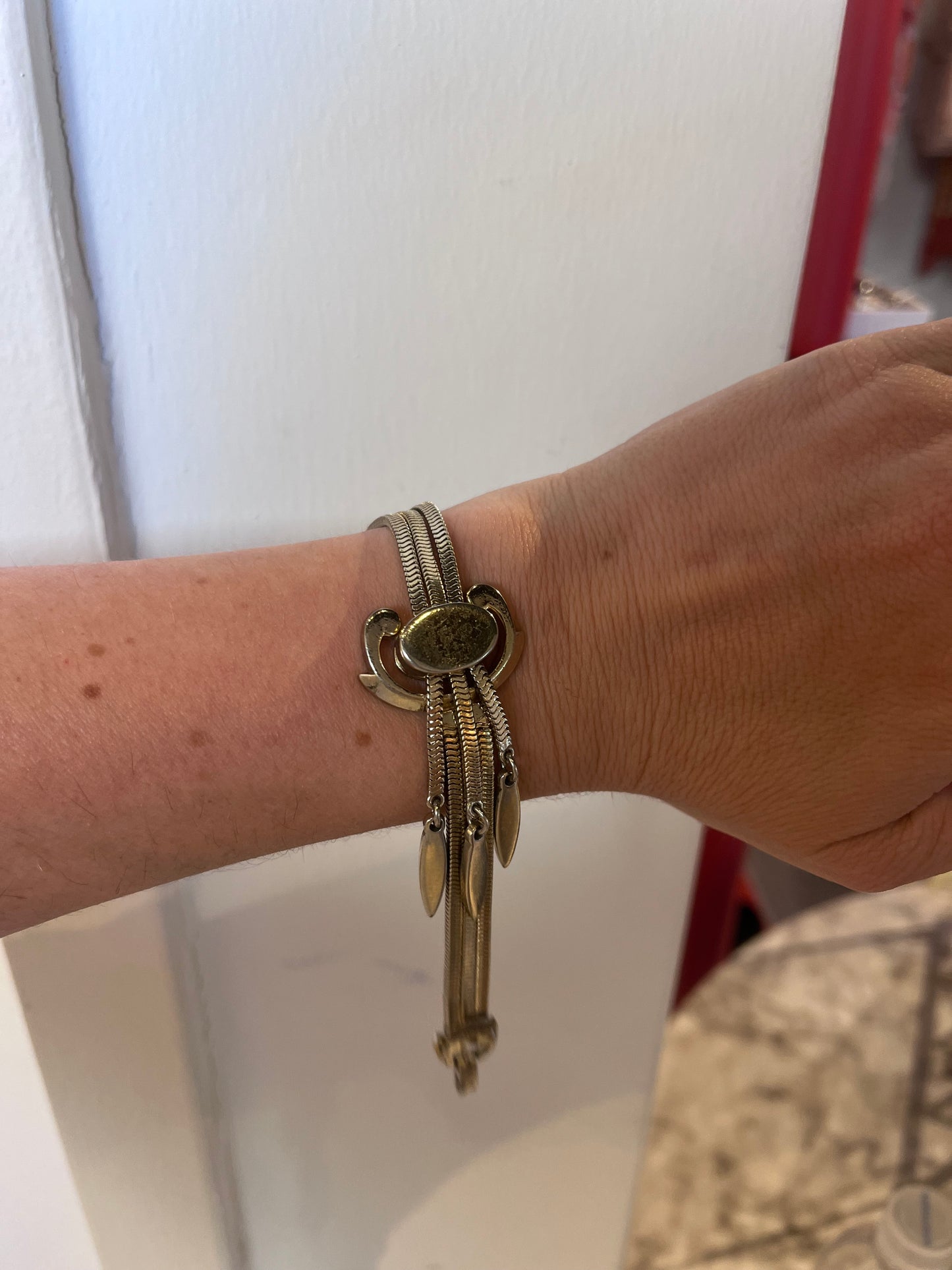 MID CENTURY MONET ADJUSTABLE BOLO TASSEL BRACELET