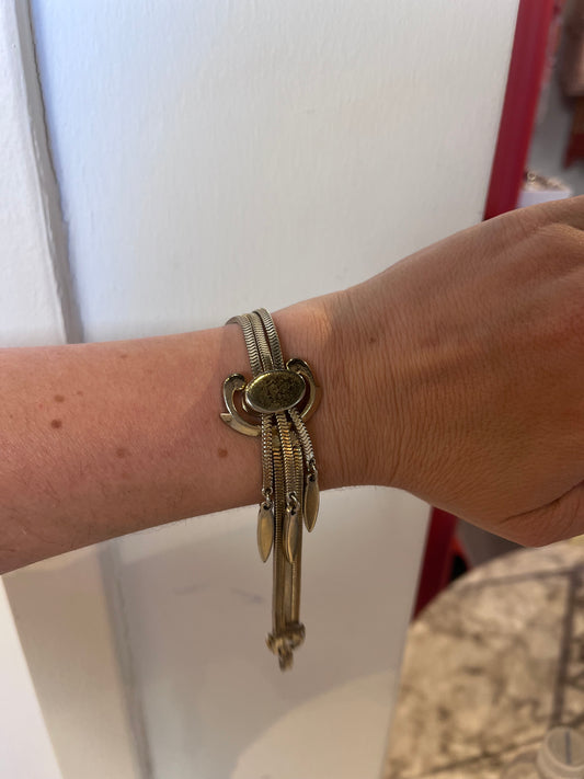 MID CENTURY MONET ADJUSTABLE BOLO TASSEL BRACELET