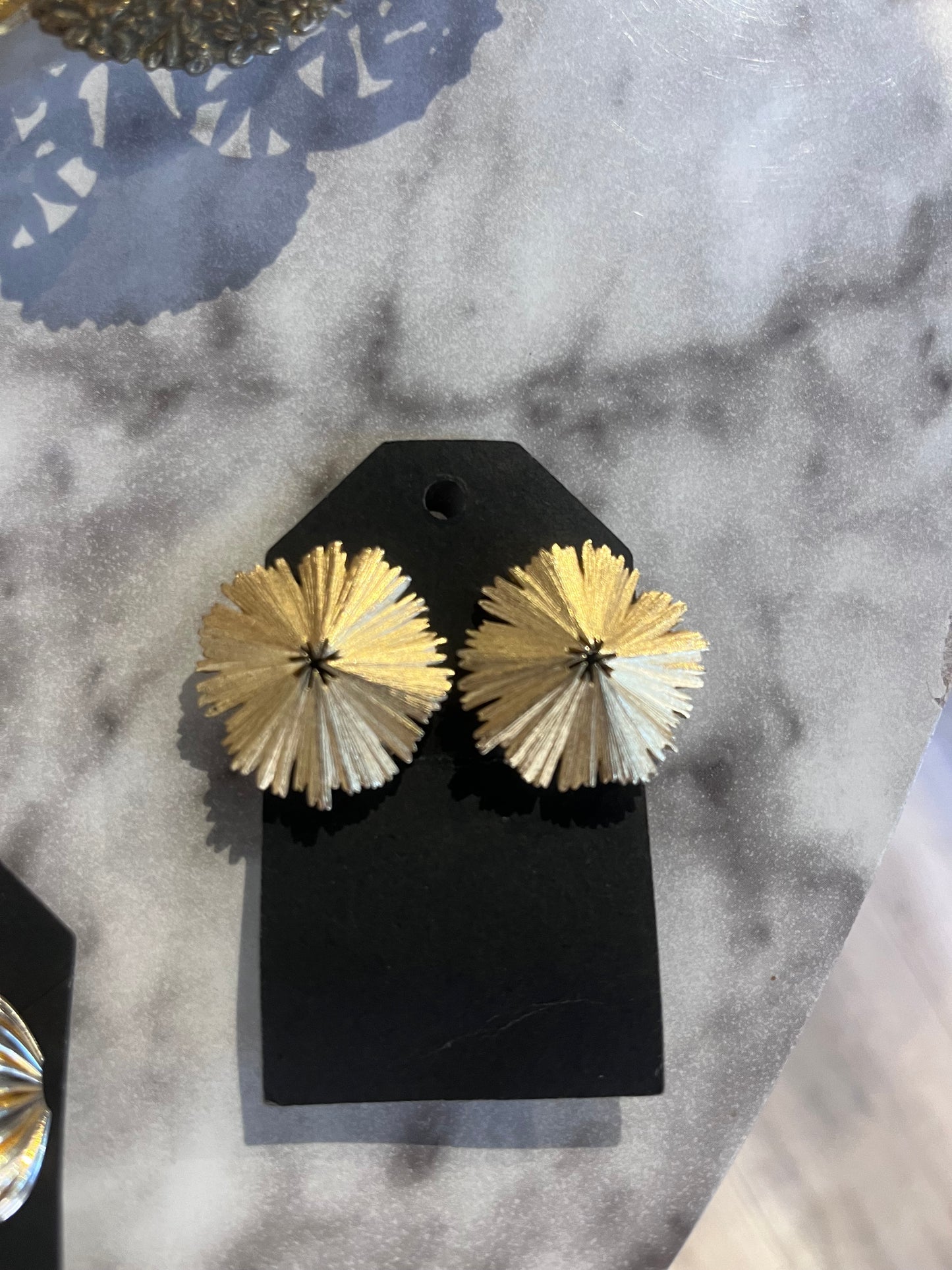 Trifari Burst Clip-On Earrings