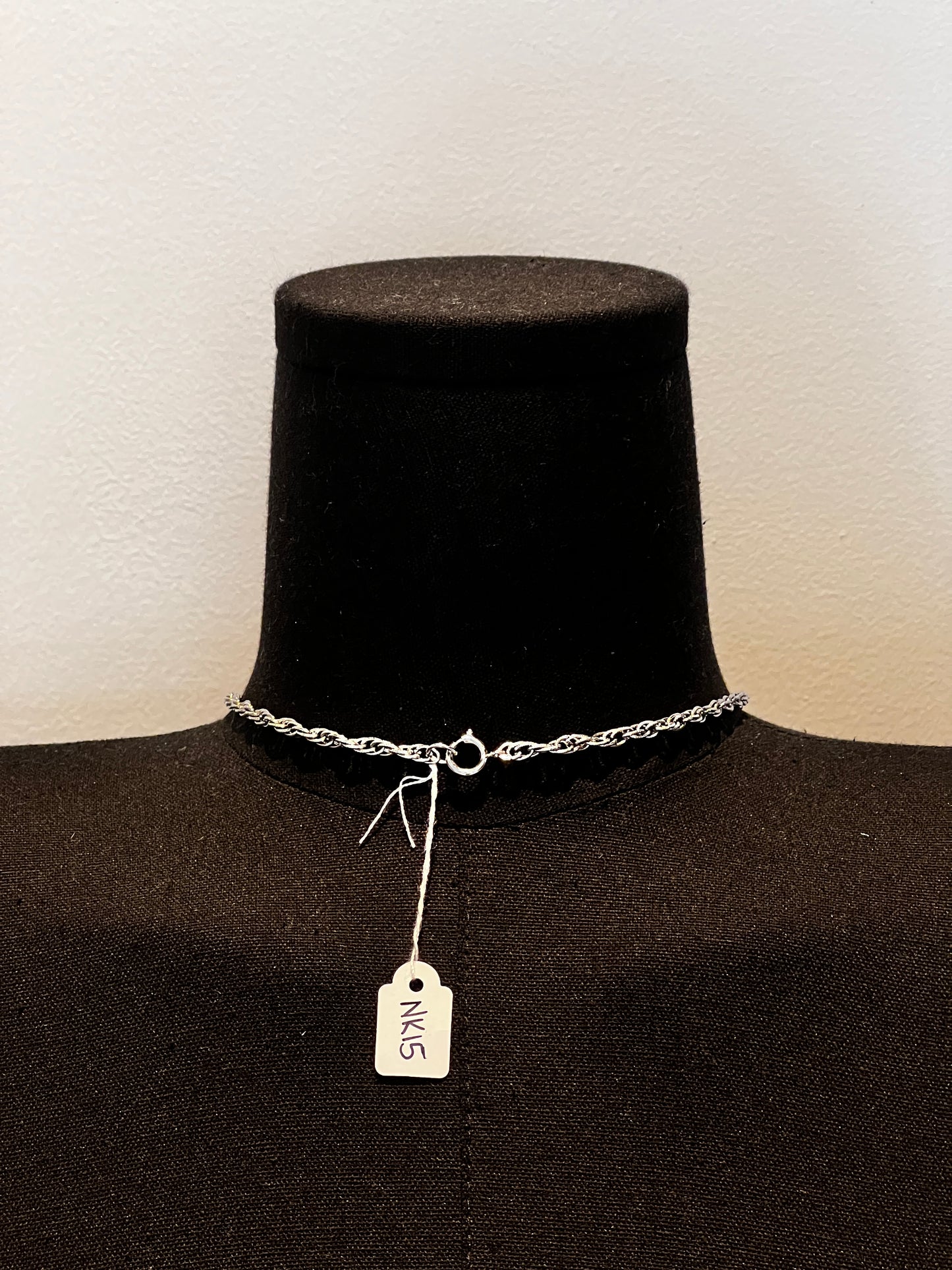 Goldette Silver Tone Disc Necklace