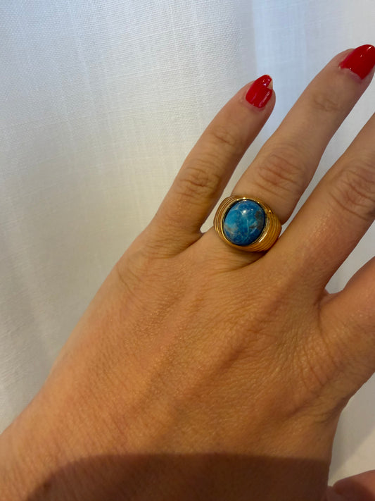 TURQUOISE CABACHON RING