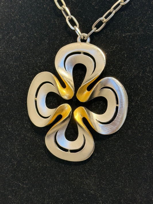 TRIFARI MIXED METAL GEOMETRIC NECKLACE