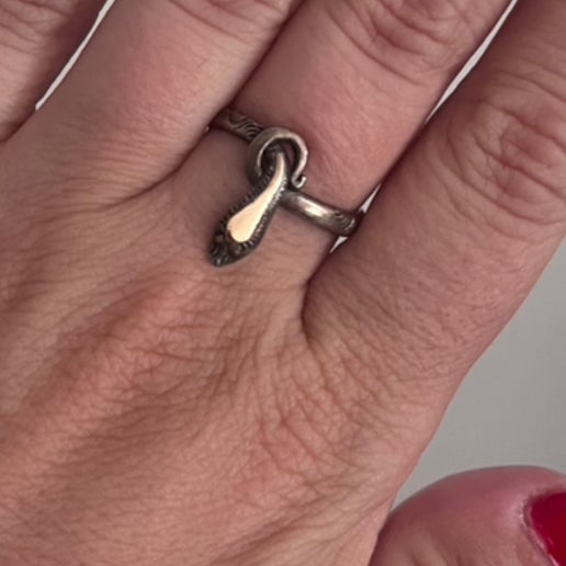 Sterling Silver Snake Ring