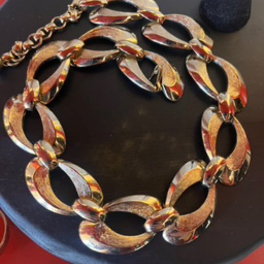 Monet Rose Gold Chunky Link Necklace