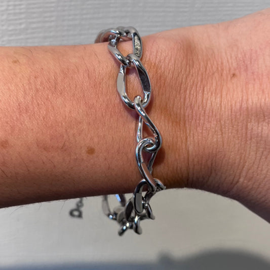 1990s MONET SILVER CHAIN BRACELET